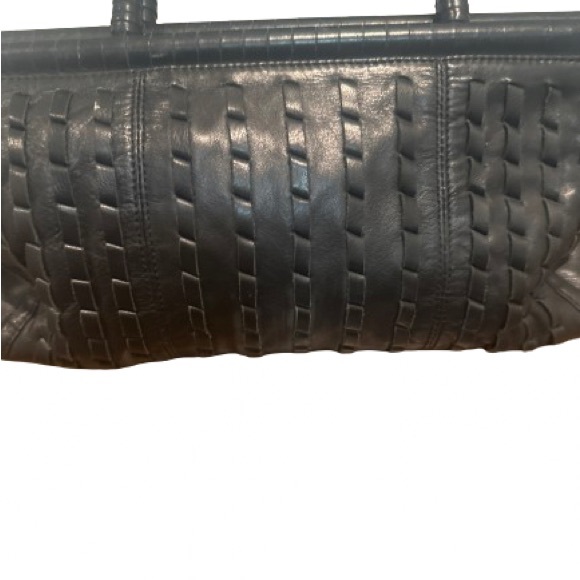 KENNETH COLE, VINTAGE black leather bag - Picture 3 of 6